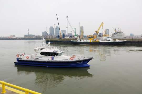 Boot der Schifffahrtspolizei