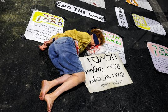 Die Proteste gegen die Haltung der Netanjahu-Regierung in der Geisel-Frage reißen nicht ab