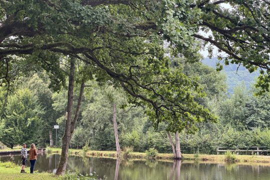 Angler an einem der Rechter Weiher