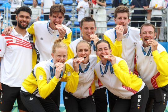 Medaille Nummer 16: Belgian Scorpions gewinnen Bronze im Beachkorfball