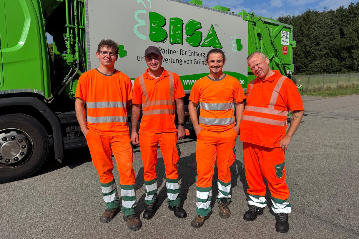 Die Bisa-Equipe des Tages: Stefan Thiry, Oleksandr Zurnadzhi, Dogan Malicki und Sascha Hansen