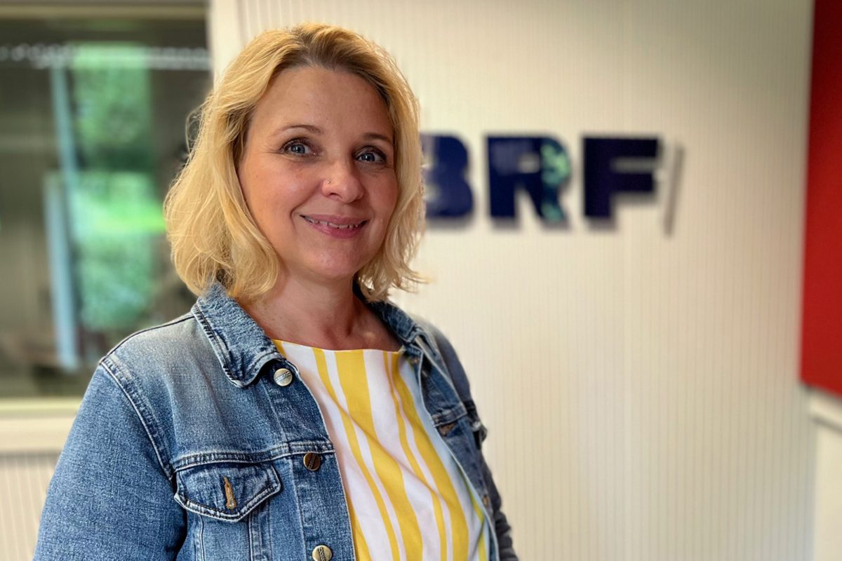 Susanne Häfner von Kaleido im BRF-Studio