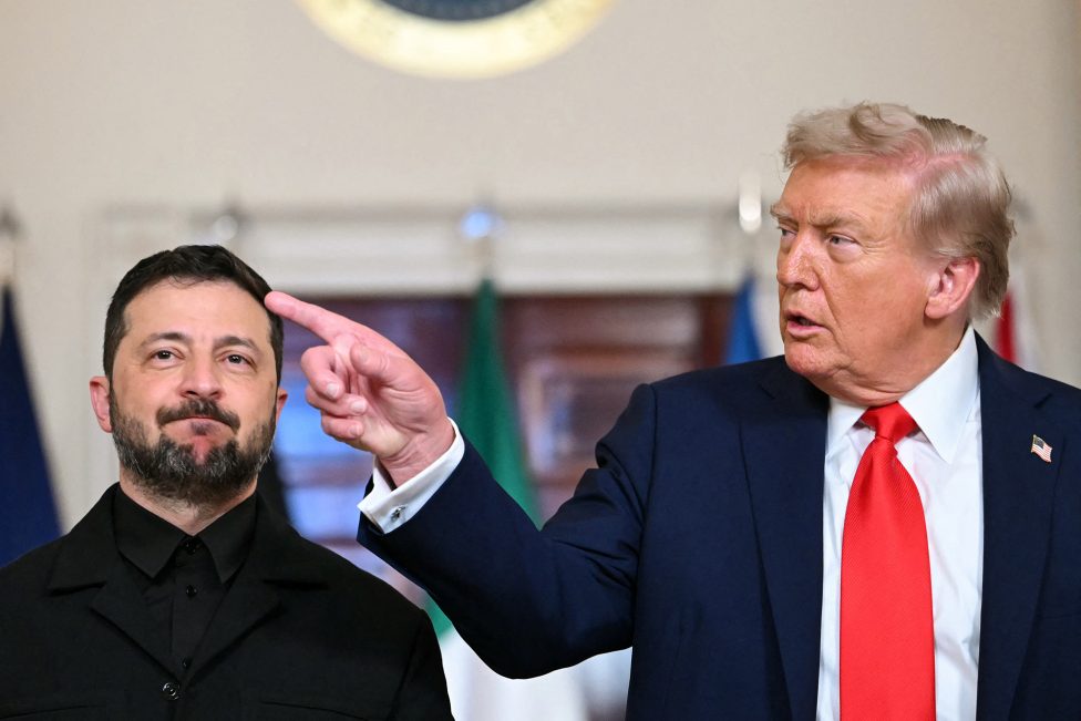 US-Präsident Trump und der ukrainische Präsident Selenskyj bei ihrem Treffen in Washington am 18. August 2025