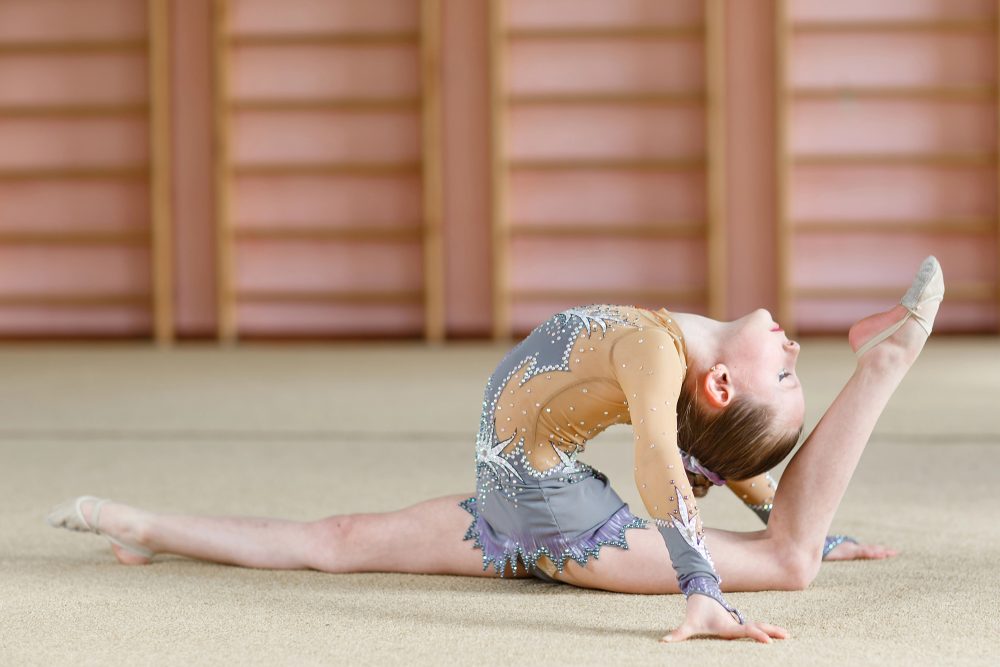 Mädchen bei der Gymnastik
