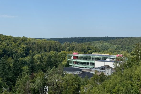 Trinkwasseraufbereitungsanlage der Eupener Wesertalsperre von außen