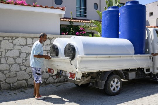 Wasserlieferung für ein Hotel in Izmir am 31. Juli
