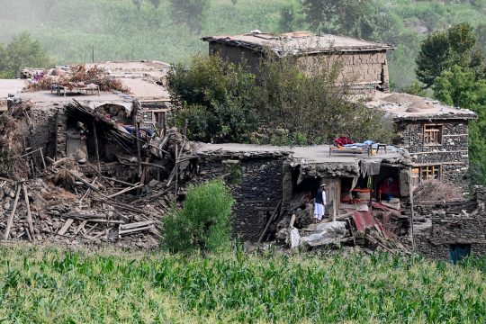 Das Dorf Mazar Dara nach dem Erdbeben