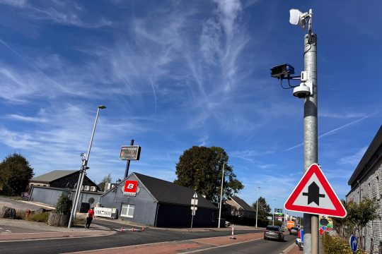 ANPR-Kamera an der Herbesthaler Straße in Eupen