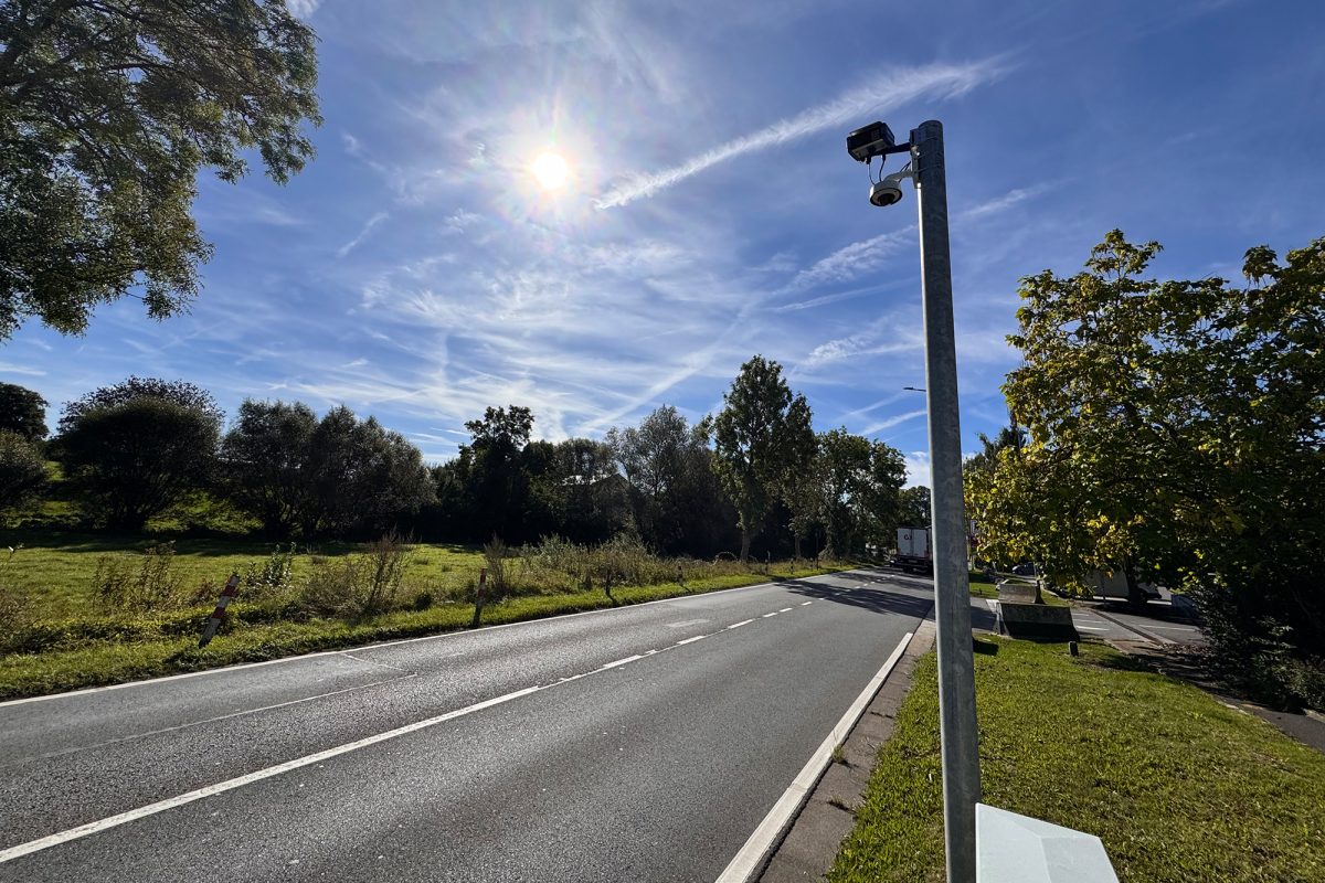 ANPR-Kamera auf der Aachener Straße in Eynatten