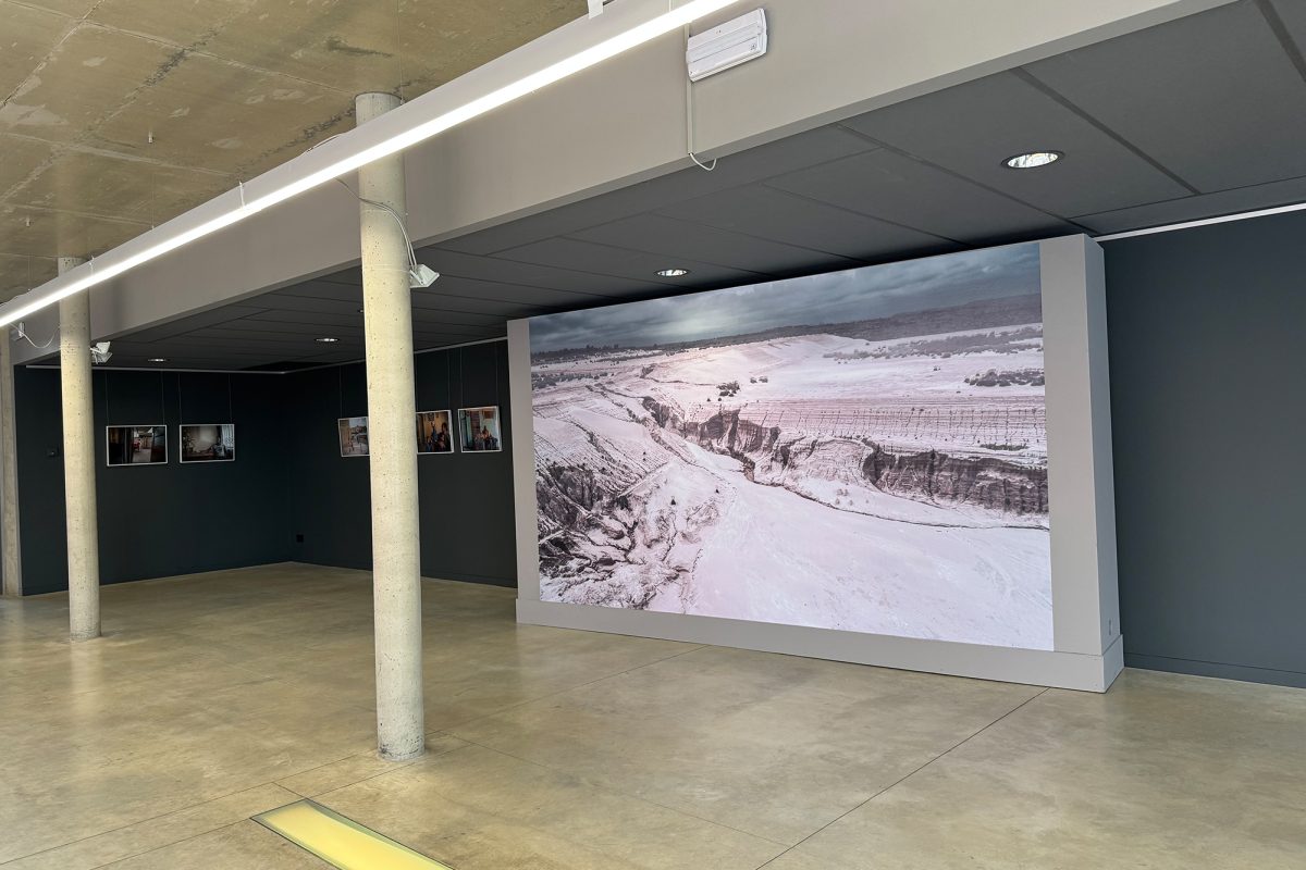 Großformatiges Bild in der Ausstellung im Alten Schlachthof