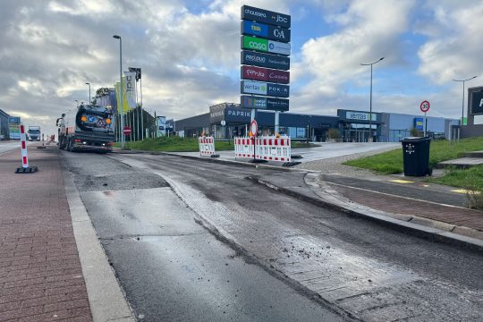 Beginn der Asphaltierungsarbeiten an der Herbesthaler Straße am 15. September 2025