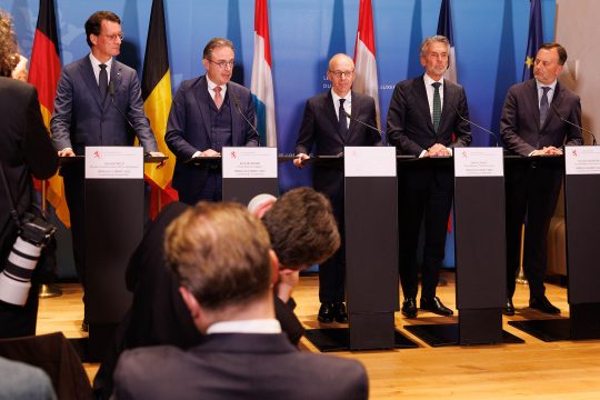 Die Teilnehmer beim Benelux-Gipfel in Luxemburg