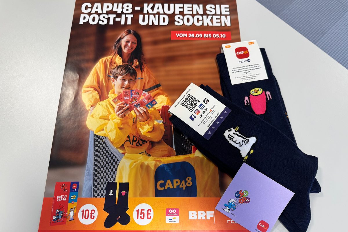PostIts und Socken für den guten Zweck