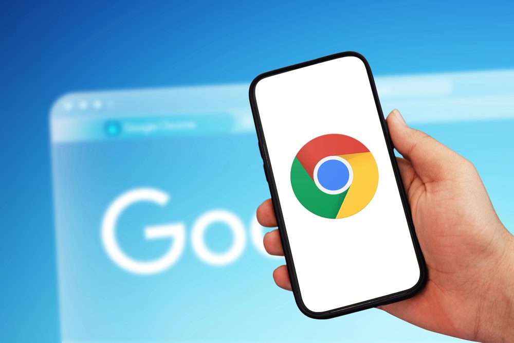 Google Chrome auf einem Smartphone