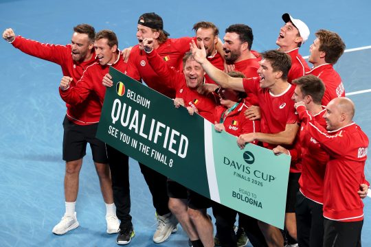 Grenzenloser Jubel beim belgischen Davis-Cup-Team