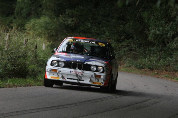 Rainer Hermann/Horst Cohnen (BMW M3 E30) bei der East Belgian Rallye