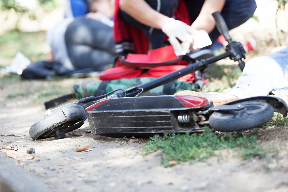 Unfall mit einem E-Roller