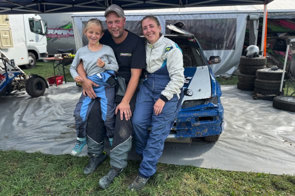 Amy, Thibaud und Catherine Adams