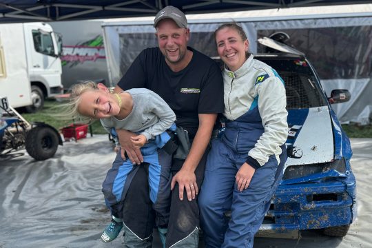 Amy, Thibaud und Catherine Adams