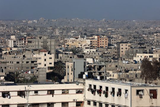 Blick auf Gaza Stadt am 4. September 2025