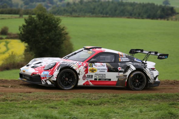 Kevin Hommes/Marco Hommes (Porsche 992 Rally GT) bei der East Belgian Rallye