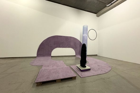 Installation in der Ausstellung "Innenbilder" von Joke Hansen