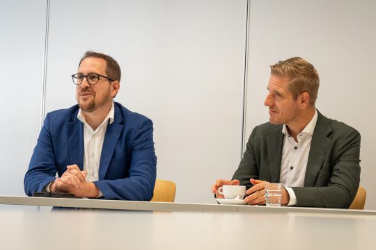 DG-Bildungsminister Jérôme Franssen und der Landrat vom Kreis Euskirchen Markus Ramers