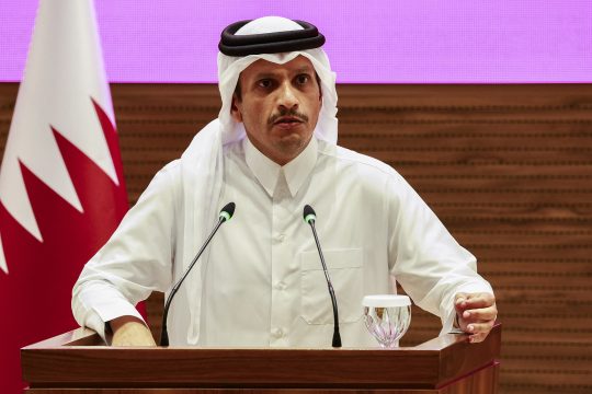 Der Premierminister von Katar, Mohammed bin Abdulrahman Al Thani