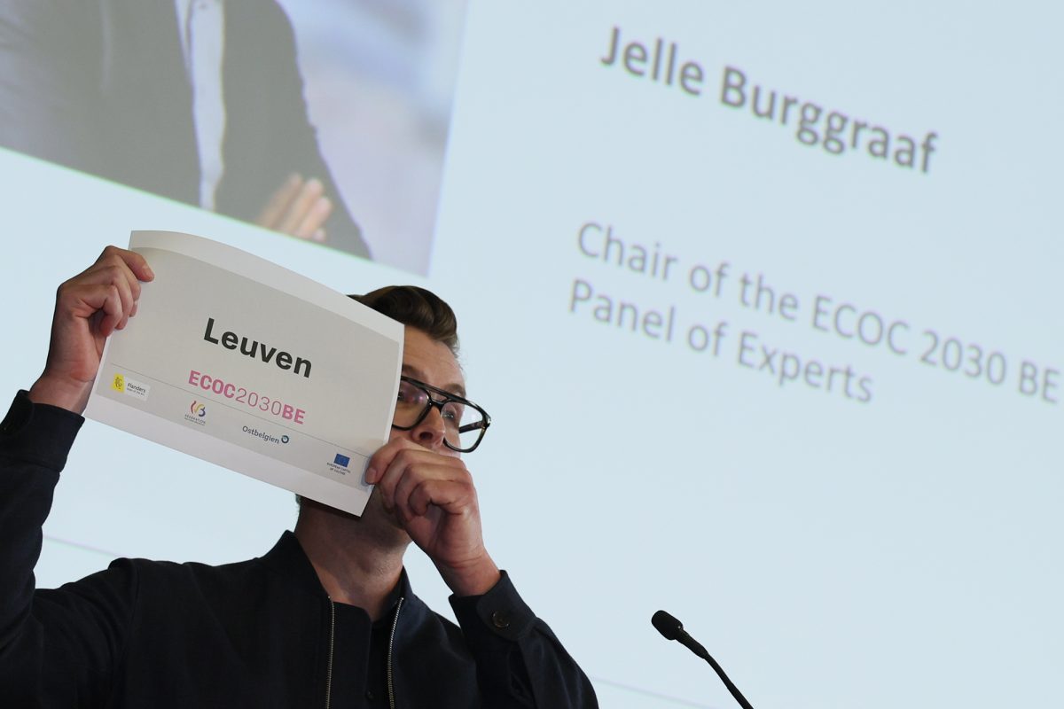 Die Bekanntgabe von Löwen als Kulturhauptstadt Europas 2030