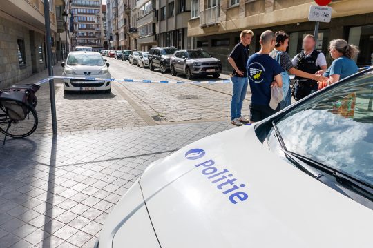 Der Tatort in der Brusselstraat in Ostende