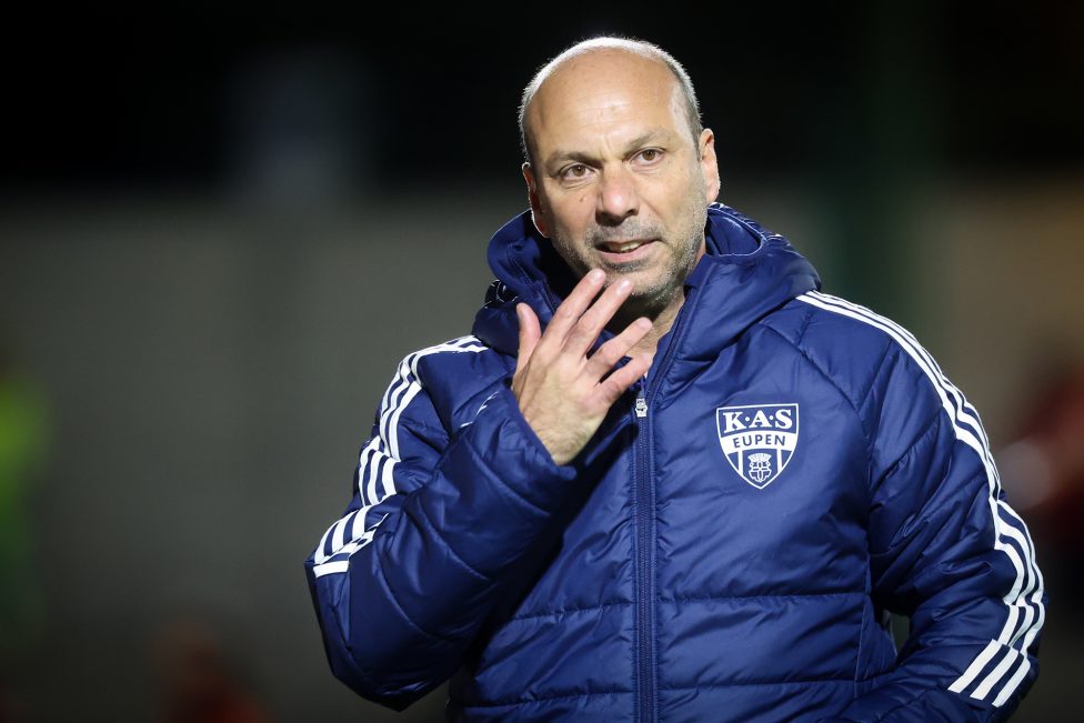 Trainer Bruno Pinheiro beim Spiel bei Francs Borains