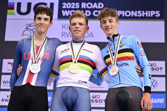 Siegerehrung der Junioren bei der Rad-WM in Ruanda