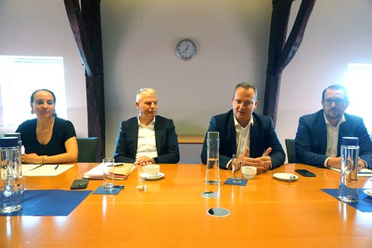 Lydia Klinkenberg, Gregor Freches, Oliver Paasch und Jerome Franssen