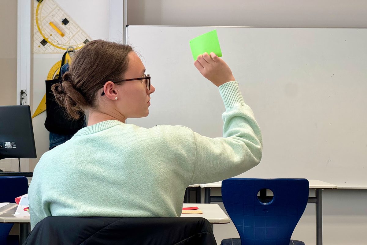 Schüler während des Unterrichts im Klassenraum
