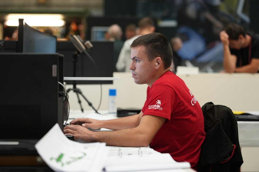 Gilles Schoonbrood bei den Euroskills in Dänemark