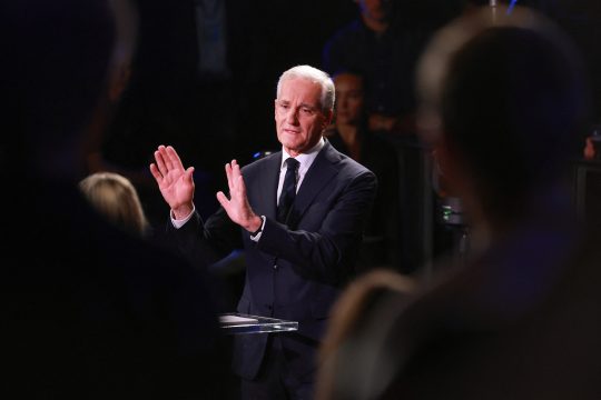 Jonas Gahr Støre bei der Wahldebatte am Sonntagabend