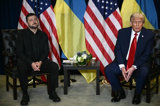 US-Präsident Trump und der ukrainische Präsident Selenskyj bei einem Treffen am Rande der UN-Vollversammlung