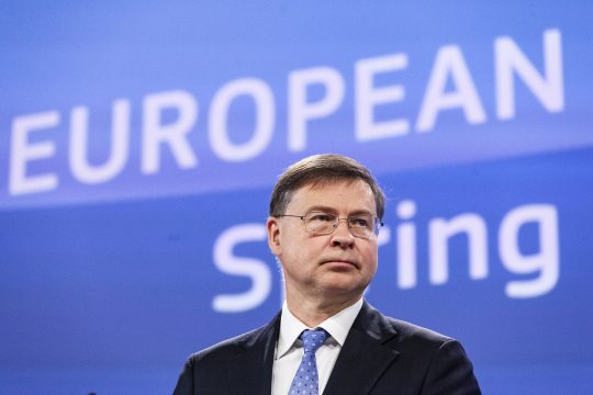 EU-Wirtschaftskommissar Valdis Dombrovskis