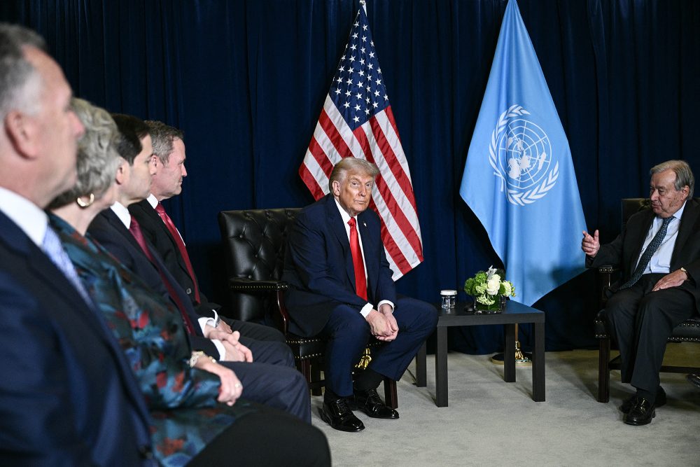 US Präsident Donald Trump mit UN-Generalsekretär Antonio Guterres