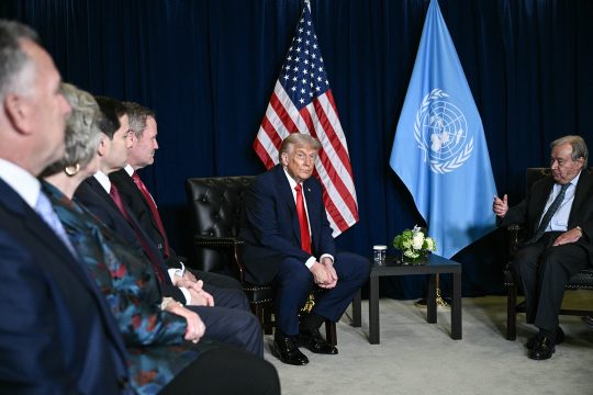 US Präsident Donald Trump mit UN-Generalsekretär Antonio Guterres