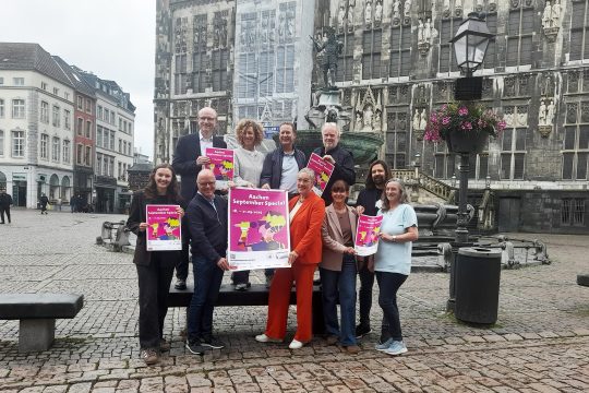 Das Team des "Aachen September Special" bei der Vorstellung