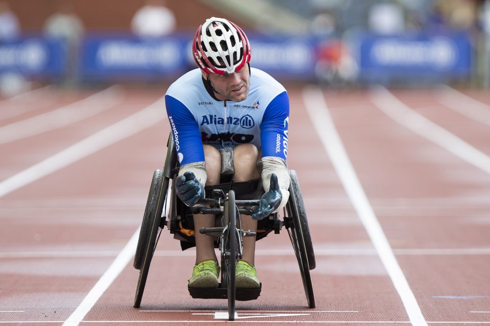 Para-Leichtathlet Peter Genyn hier am 2. August