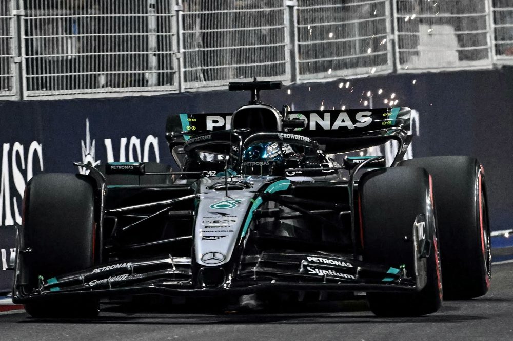 Der Brite George Russell beim Qualifying des F1 von Singapur