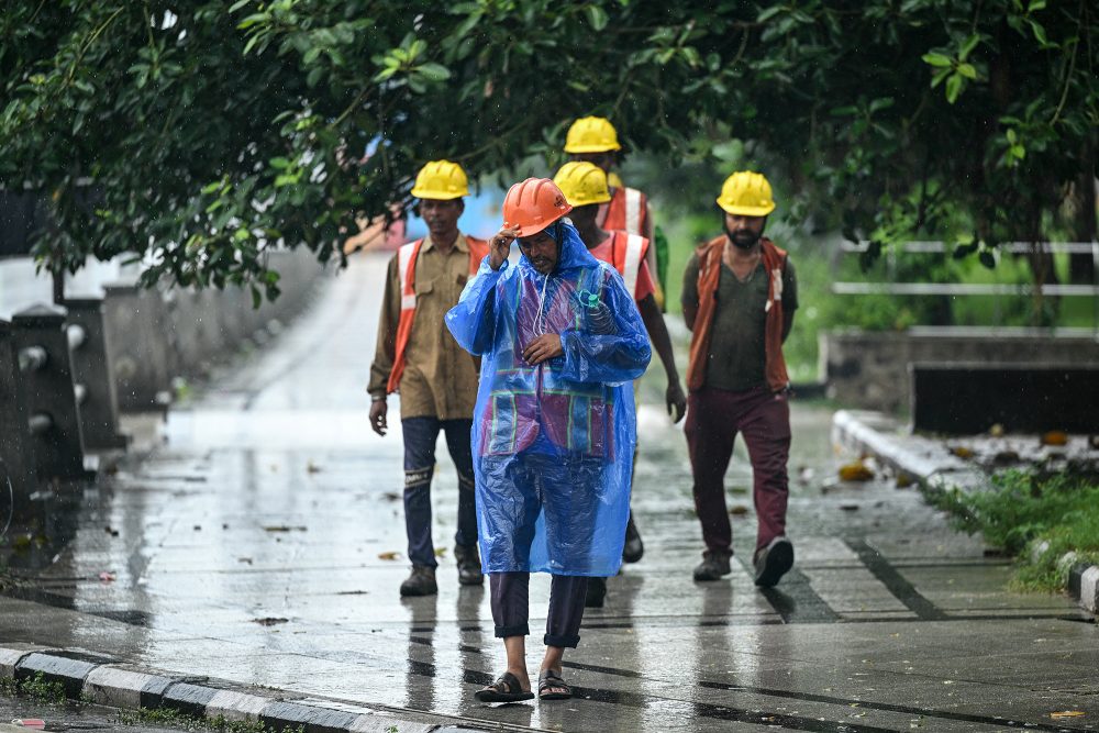 Metro-Arbeiter in Chennai