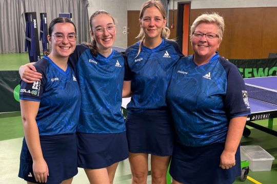 Damenmannschaft des TTC Astoria Kelmis