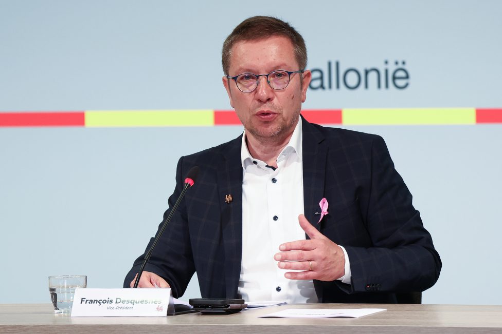 Minister François Desquesnes im Wallonischen Parlament