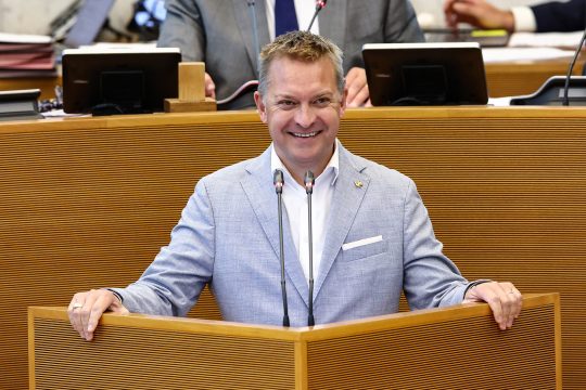 Bruno Lefebvre am Rednerpult