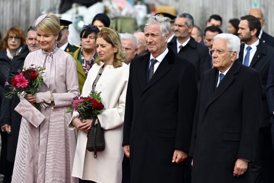 Königin Mathilde, Laura Mattarella, König Philippe und Sergio Mattarella