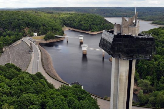 Gileppe-Talsperre - Wasserstand vor fünf Jahren