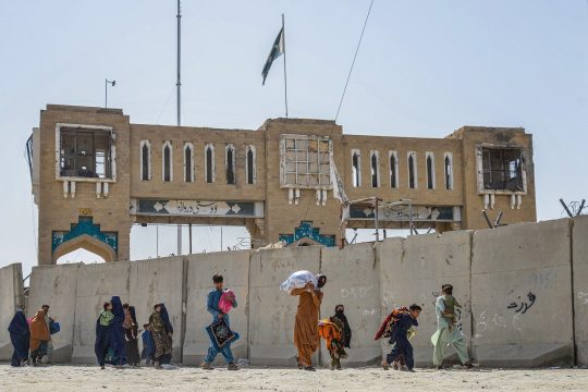Grenzübergang Spin Boldak zwischen Afghanistan und Pakistan